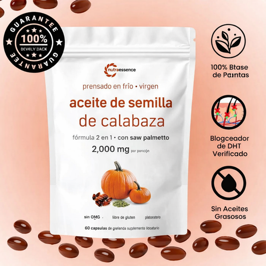 Cápsulas blandas de aceite de semilla de calabaza